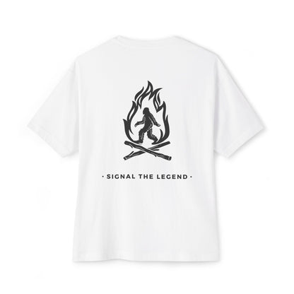 Unisex Oversized Boxy Tee: Signal the Legend, Casual Tee, Graphic T-Shirt, Streetwear Fashion, Gift for Him/Her, Summer Essentials