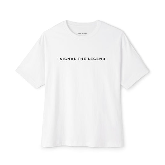 Unisex Oversized Boxy Tee: Signal the Legend, Casual Tee, Graphic T-Shirt, Streetwear Fashion, Gift for Him/Her, Summer Essentials