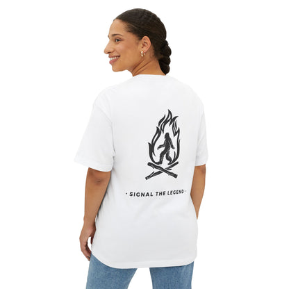 Unisex Oversized Boxy Tee: Signal the Legend, Casual Tee, Graphic T-Shirt, Streetwear Fashion, Gift for Him/Her, Summer Essentials